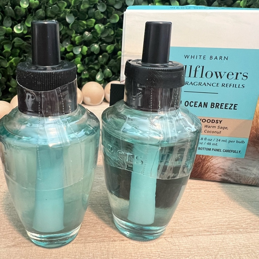 Set of 3 Bath and Body Works Wall Flower Fragrance Refill Warm Ocean Breeze New - Picture 7 of 8